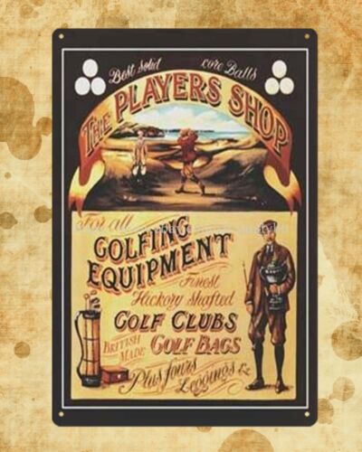 Golf Equipment Shop - 골프 선수들은 골프 장비를 구매합니다. 금속