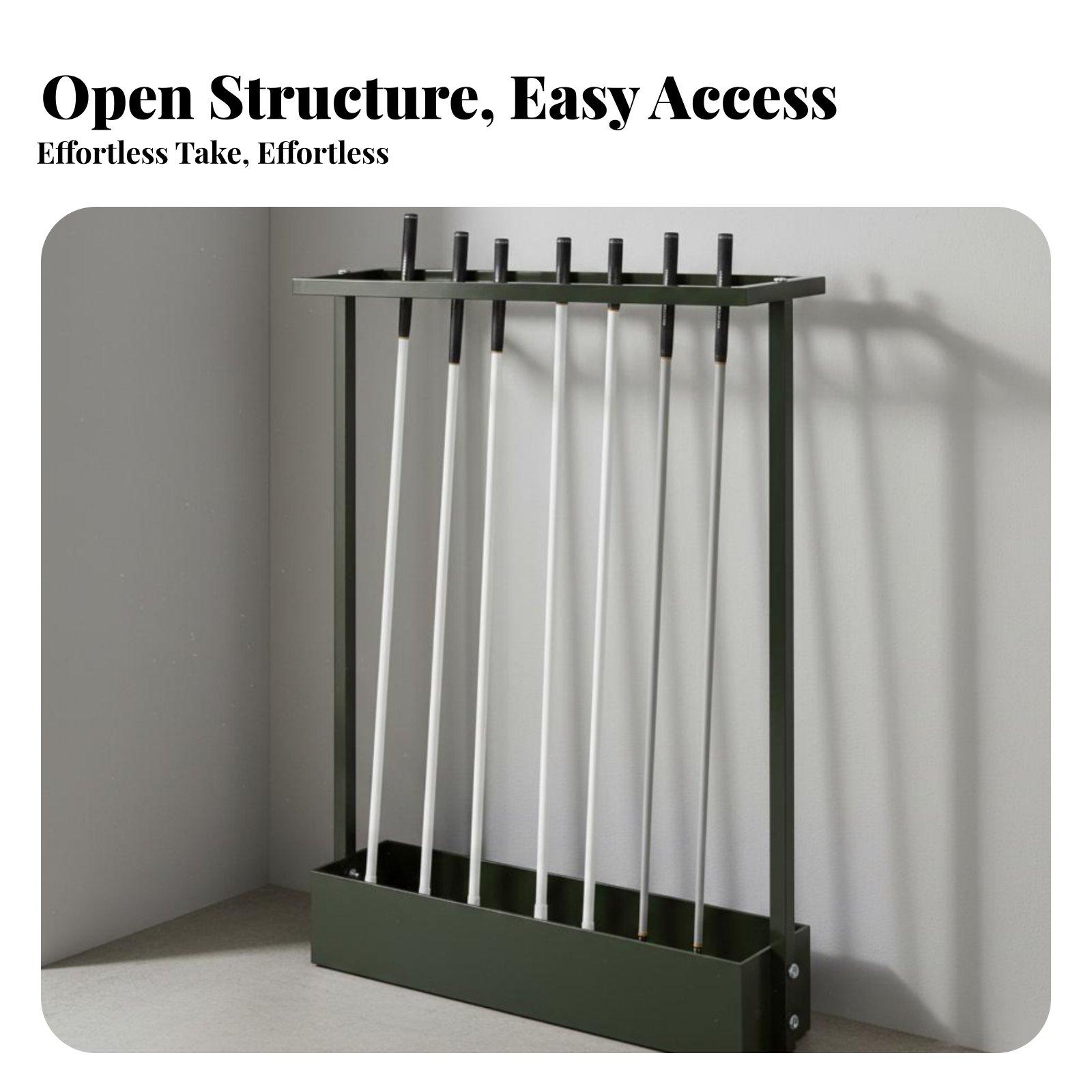 Golf Equipment Garage Organizer - 9개의 골프 클럽을 보관할 수 있는