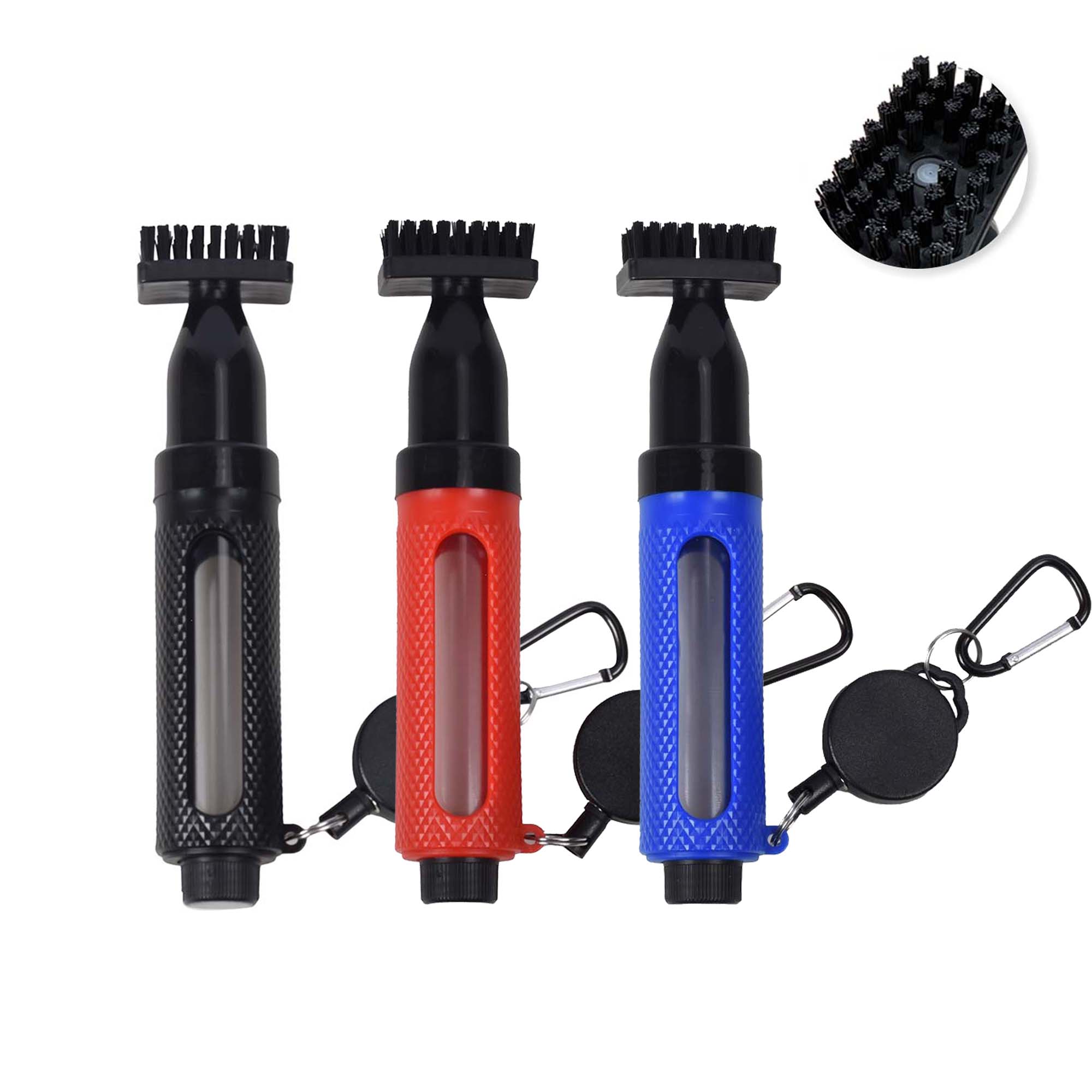Golf Equipment Holder - 골프 클럽 청소 브러시(후크 포함) 휴대용