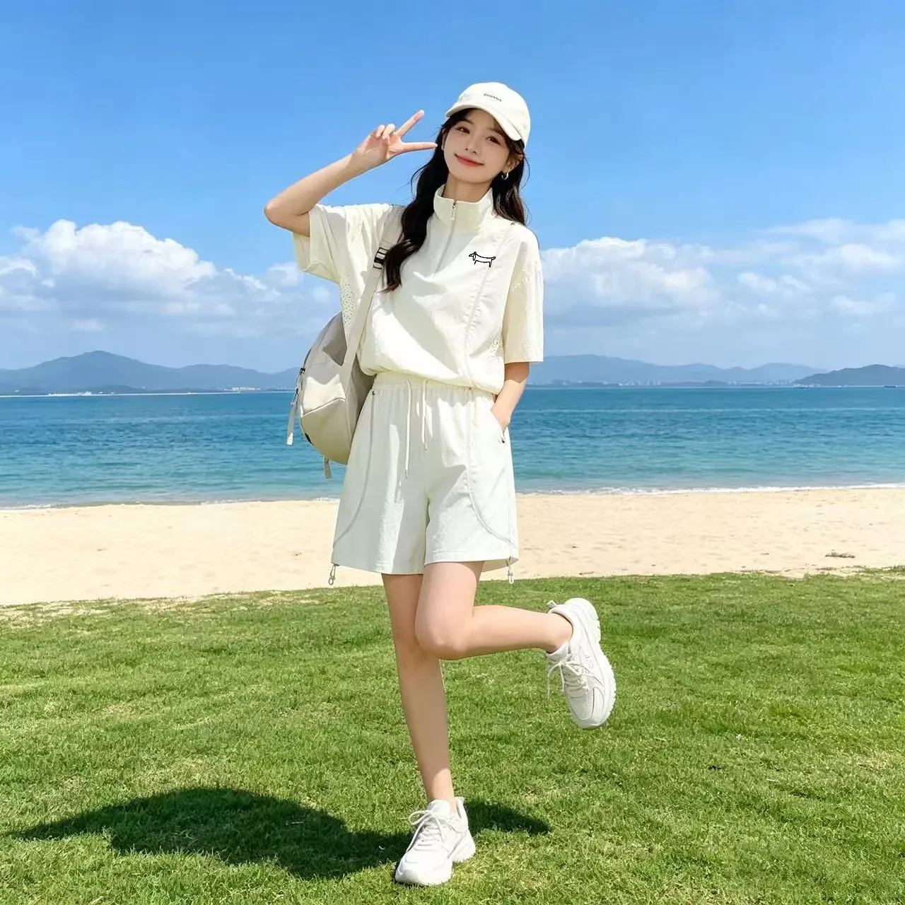 여름 남녀 햇빛 차단 골프웨어 커플 상의 및 반바지 세 - Golf Equipment Sales 리뷰 및 가격