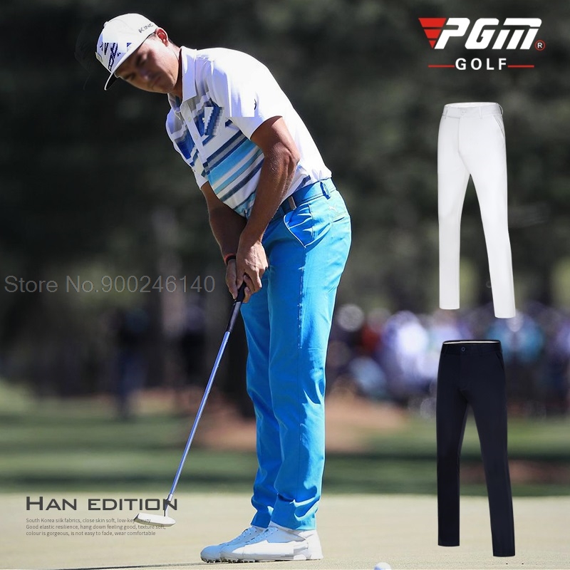 Pgm-고탄력 슬림 핏 골프 바지 남성용, 스포츠 웨어 - Golf Equipment Sales 리뷰 및 가격