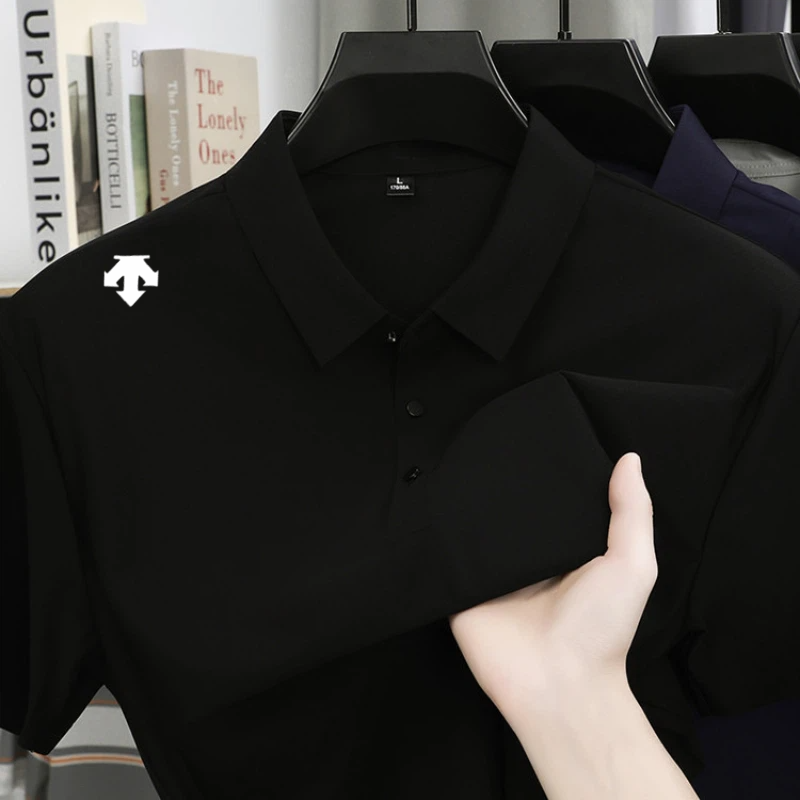 남성용 고급 자수 폴로 셔츠 여름용 부드럽고 통기성 좋 - Golf Equipment Sales 리뷰 및 가격