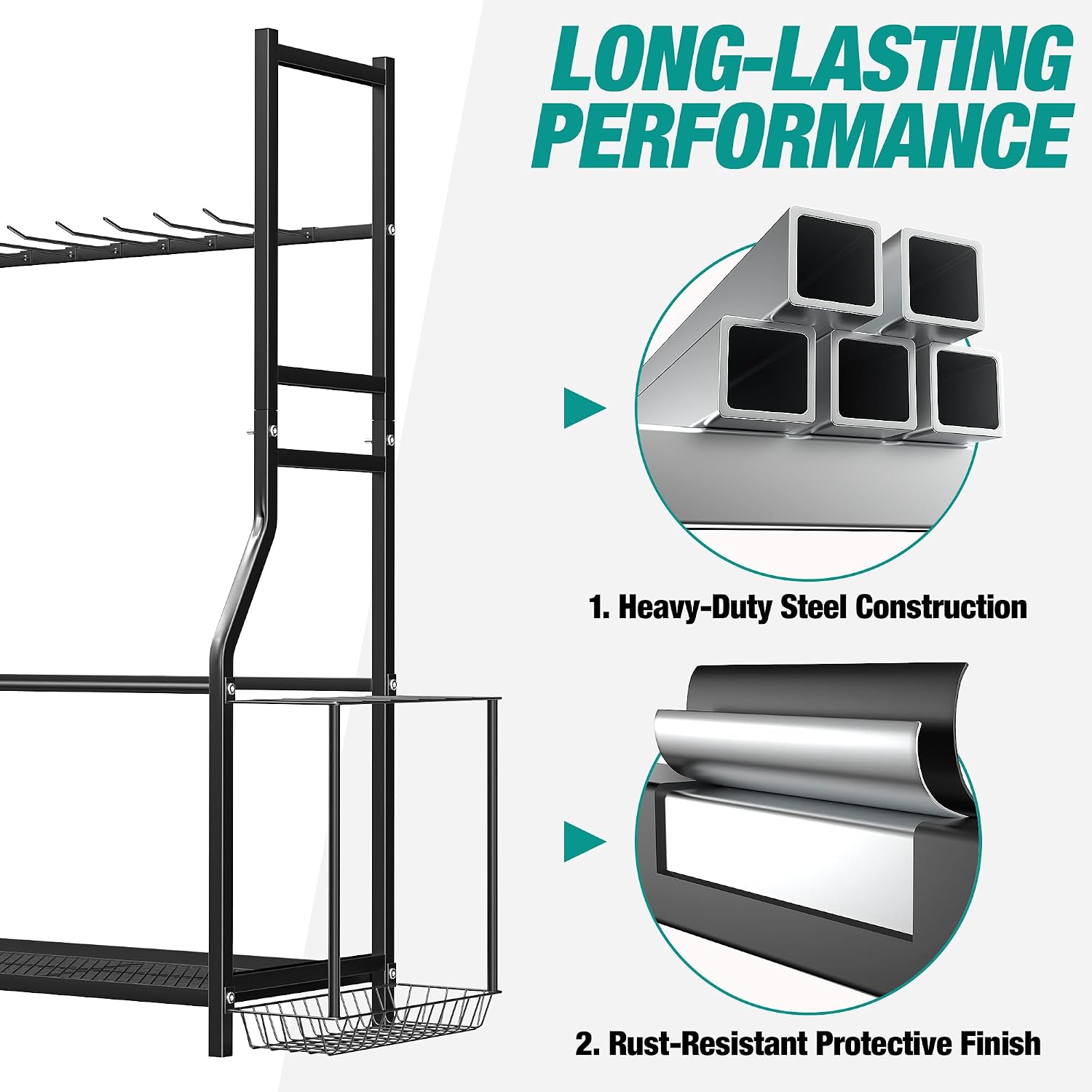 스포츠 장비 정리대 골프백 스탠드, 독립형 스키 및 스 - Golf Equipment Garage Organizer 리뷰 및 가격