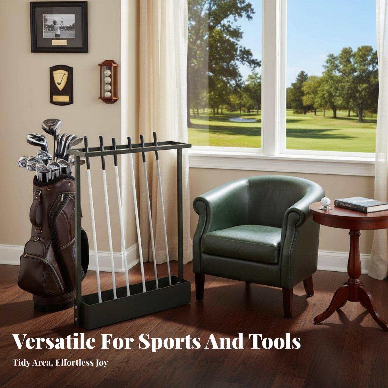 9개의 골프 클럽을 보관할 수 있는 골프 클럽 거치대, - Golf Equipment Garage Organizer 리뷰 및 가격