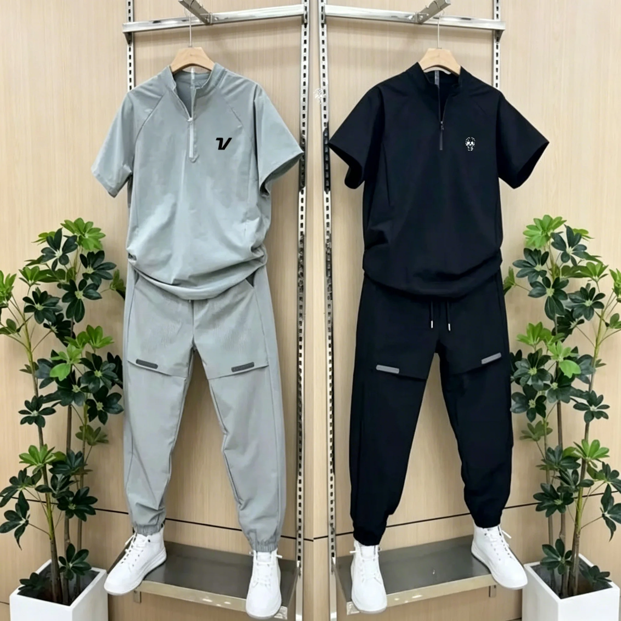 남성용 골프웨어 골프 티셔츠 및 속건성 바지 2피스 슈 - Golf Equipment Sales 리뷰 및 가격