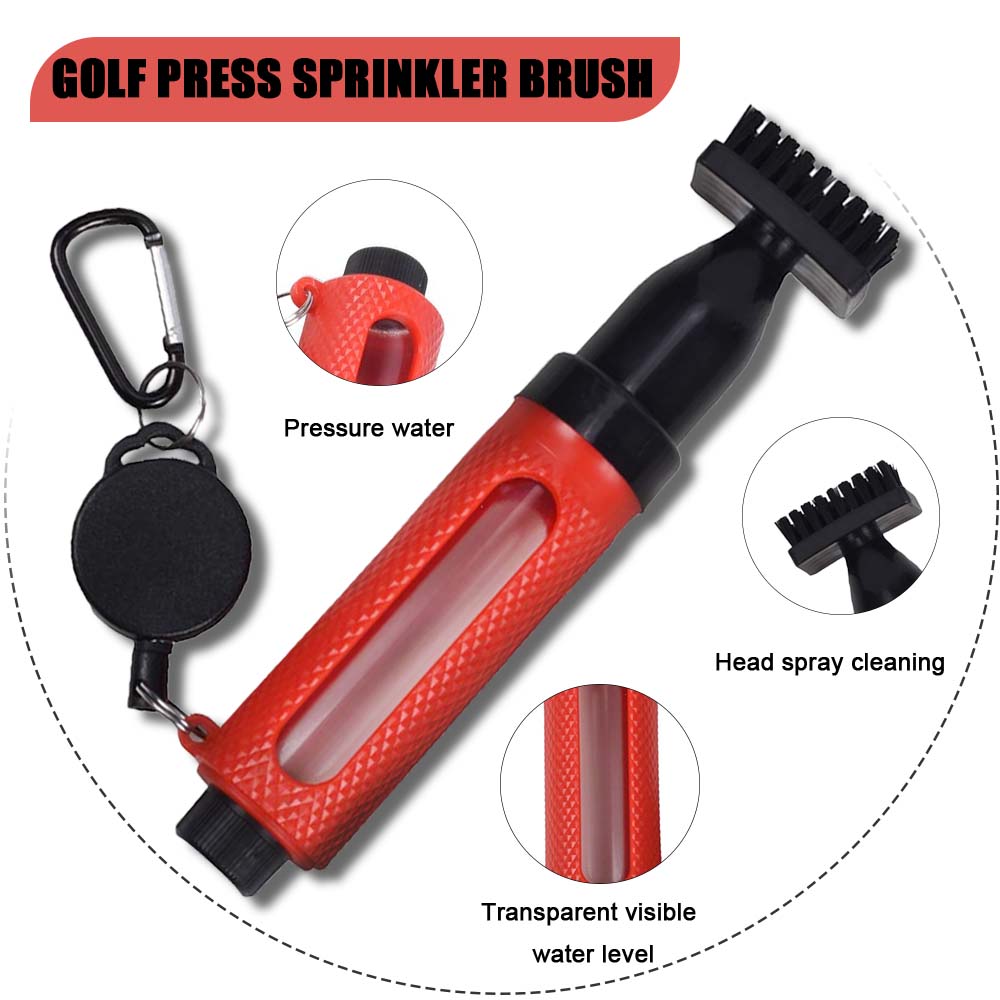 골프 클럽 청소 브러시(후크 포함) 휴대용 압력 물 분 - Golf Equipment Holder 리뷰 및 가격