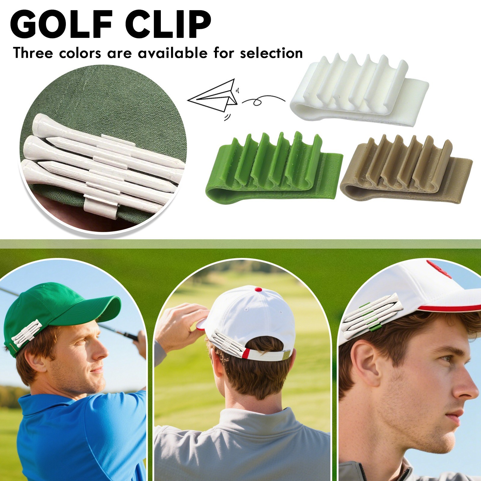 모자 클립 골프 시트 홀더, 챙 있는 모자와 바이저에  - Golf Equipment Holder 리뷰 및 가격